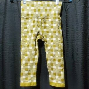 Free People Movement Good Karma Bike Shorts Plaid Small/Extra Small